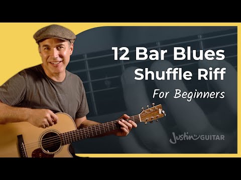 Видео: Простые 12-тактовые блюзовые риффы | Гитара для начинающих