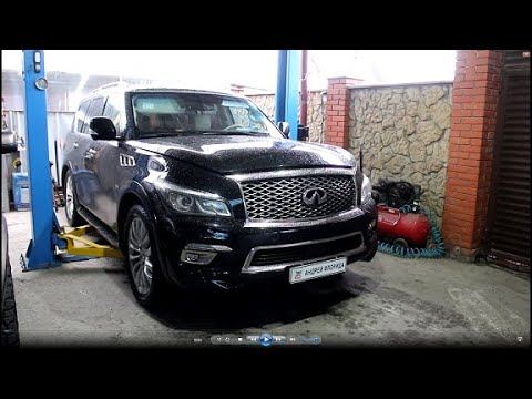 Видео: Что лучше откачать масло или слить через пробку на INFINITI QX80 5,6  Инфинити Ку Икс 80 2014 года