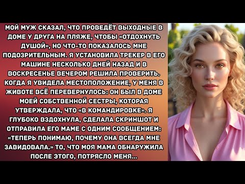 Видео: Мой муж сказал, что проведёт выходные в доме у друга на пляже, чтобы «отдохнуть душой», но что-то...