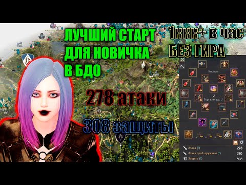 Видео: Black Desert ЛУЧШИЙ СТАРТ ДЛЯ НОВИЧКА ЕСЛИ НЕТ АТАКИ И ДЕФА С ФАРМОМ 1ккк+ в час