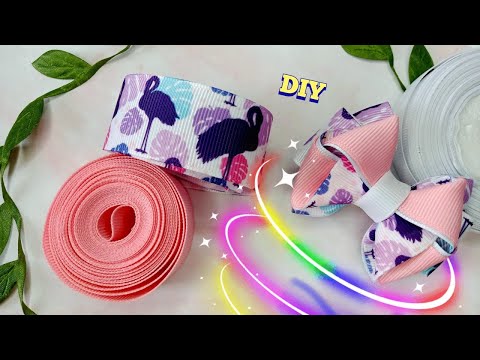 Видео: 💓😘Классная идея для резиночки 🎀Бантики из ленты🤗DIY ribbon bow