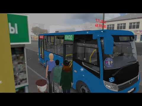 Видео: OMSI 2.Паз вектор некст (инвалид). По Новосибирску на 11 маршруте. Первый снег в Новосибирске).