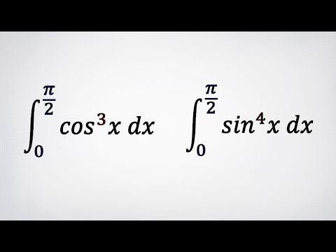 Видео: Определенные интегралы от cos(x)^3 и sin(x)^4