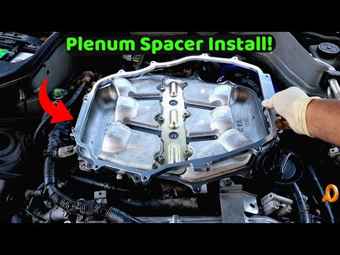 Видео: Как установить распорку воздухозаборника на G35 или 350z! Угловая распорка воздухозаборника Z1 Mo...