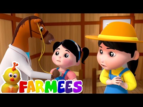 Видео: больная песня | развивающий мультфильм | потешки | Farmees Russia | Детские стишки