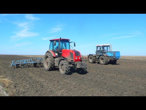 Видео: Культивация в 4 трактора. Застрял МТЗ-2022.3. Окончательная поломка ЛТЗ-155.