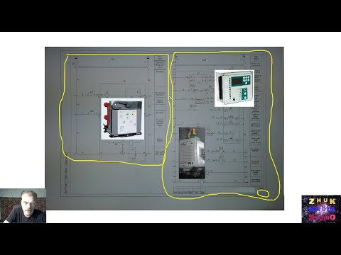 Видео: Схема РЗА отходящей линии на терминале Механотроника  DRP-100