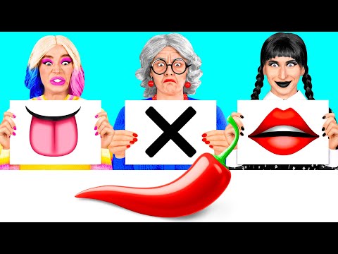 Видео: Откуси Лизни или Ничего Челлендж | Битвы с Едой от BaRaDa Best