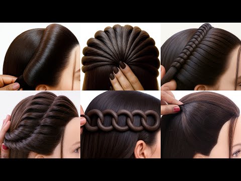Видео: Простые прически разных типов - Простые прически | стильные прически | прически для девочек