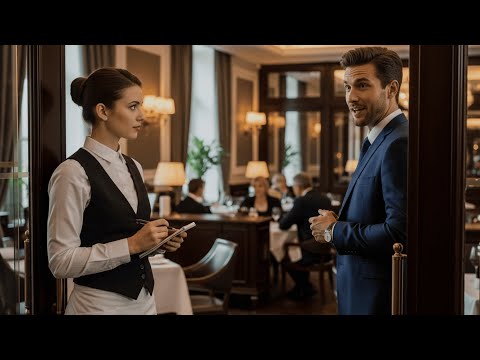 Видео: Сервитьорка видя първата си любов да влиза, без да знае,че той е директор и собственик на ресторанта