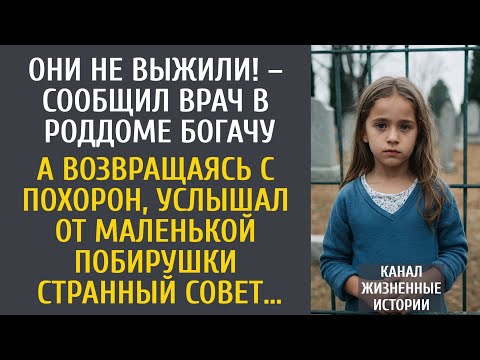 Видео: Они не выжили! – сообщил врач в роддоме богачу… А идя с похорон, услышал от маленькой побирушки ЭТО…