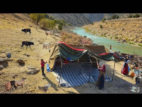 Видео: Кочевая жизнь | Рыболовное приключение в стиле кочевников 🎣 | Строительство палаток в стиле кочевник