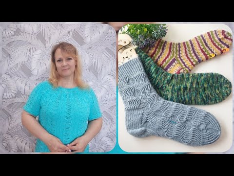 Видео: Готовая работа! Кофточка *Бирюза* И небольшие продвижения 🧶🧶🧶