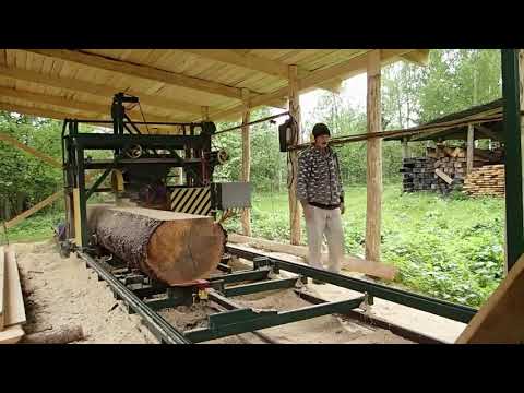 Видео: Дисковая пилорама углопил