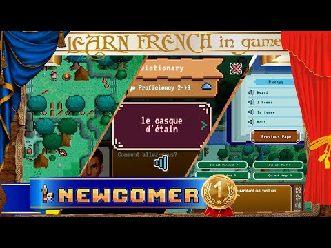 Видео: ☕ Игра учащая Французскому языку ☕ a langage learning RPG game ☕2☕FR/RU/EN☕  Newcomer