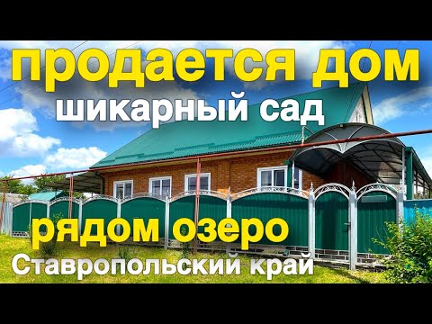 Видео: Продается уютный дом на Юге , шикарный фруктовый сад , рядом озеро - рыбалка !