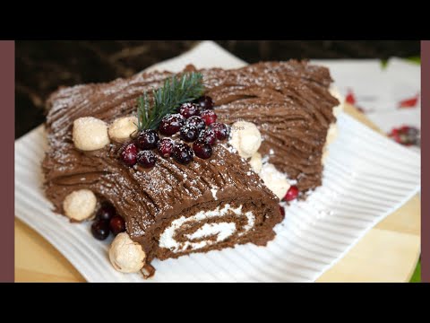Видео: Ամանորյա Կոճղ | Yule Log | Торт Новогодний Пень #Новогодний стол | BÛCHE DE NOËL