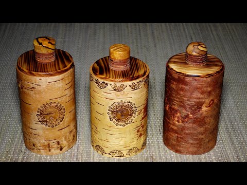 Видео: Три простых туеска для одного проекта №1. Three birch bark containers with their own hands. DIY