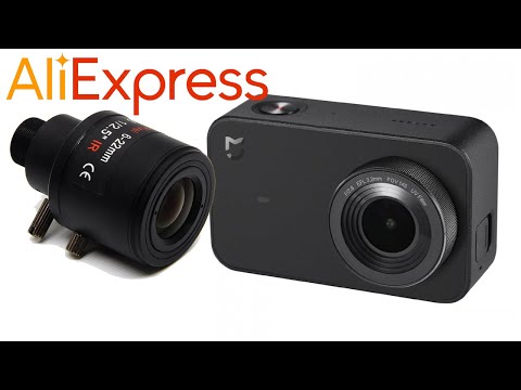 Видео: Варифокальный объектив на экшн-камеру Xiaomi Mijia 4K с AliExpress.