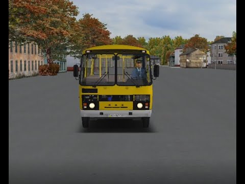 Видео: Omsi 2 Большая деревня Маршрут 30 Желтый ПАЗ-32053