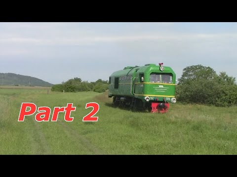 Видео: Боржавська вузькоколійка ТУ2 034, Берегово - Хмільник. Narrow gauge TU2 034 on Beregovo - Khmilnyk