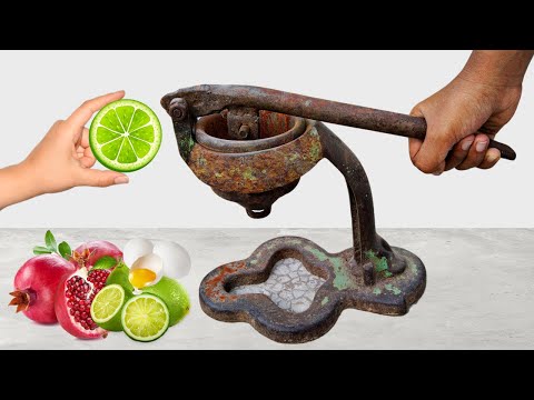 Видео: Старинная ручная соковыжималка 1947 года — реставрация