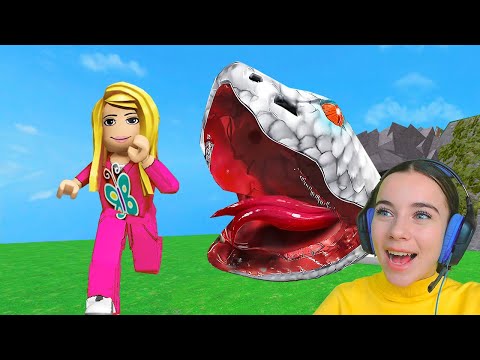 Видео: ПОБЕГ ОТ ОГРОМНОЙ ЗМЕИ в ROBLOX!