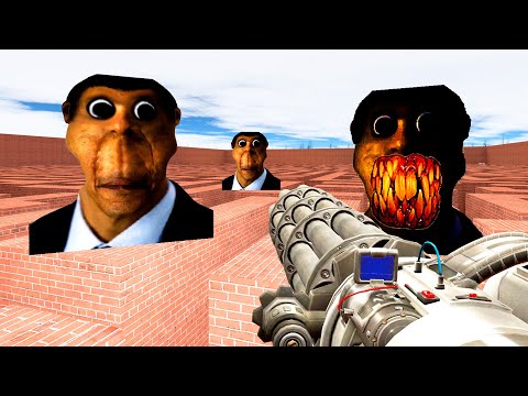 Видео: ОБУНГА ЛУЧШИЕ СЕРИИ 1 ЧАС OBUNGA NEXTBOT В ЛАБИРИНТЕ Garry's Mod