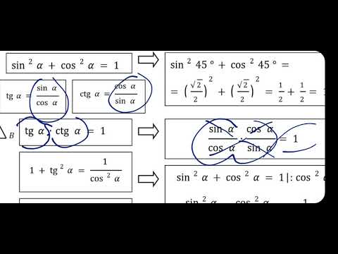 Видео: 8-сынып. негізгі тригонометриялық тепе-теңдіктер.