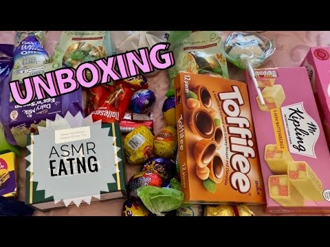 Видео: ASMR - Посылка из Англии UNBOXING ASMR Eating Candy Chocolat АСМР Итинг Конфеты