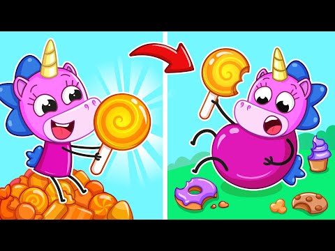 Видео: О Нет! Малышка Съела Слишком Много Конфет! | Развивающие Детские Мультики 🍬😋 | Крошка Мими🦄