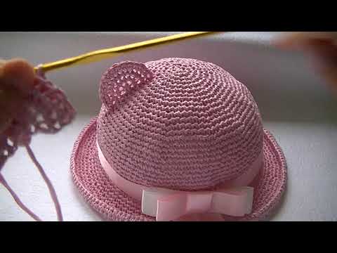 Видео: Вяжем шляпку с ушками.