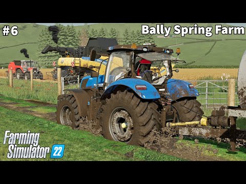 Видео: Размещение новых животных, сбор ячменя и тюкование соломы│Bally Spring│FS 22│Timelapse#6
