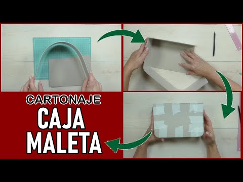 Видео: Как сделать КОРОБКУ в форме ЧЕМОДАНА/КАРТОНА.