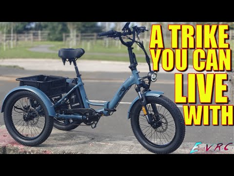 Видео: Мощный электрический трёхколёсный велосипед, достаточно компактный, чтобы его БЫЛО УДЕРЖАТЬ! Fafr...