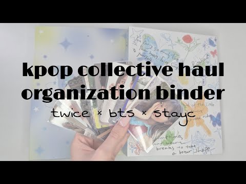 Видео: распаковка k-pop карт и организация биндера twice, bts | K-POP COLLECTIVE HAUL & ORGANIZATION BINDER