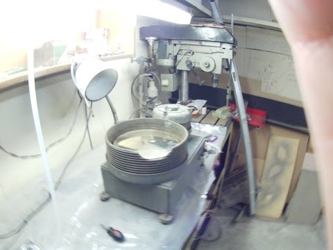 Видео: Первый опыт шлифовки кристаллов граната  алмазными дисками