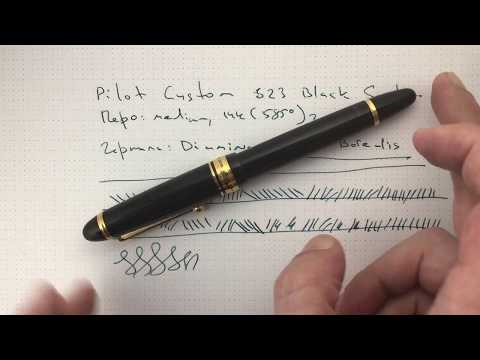 Видео: Обзор перьевой ручки Pilot Custom 823 Black Smoke