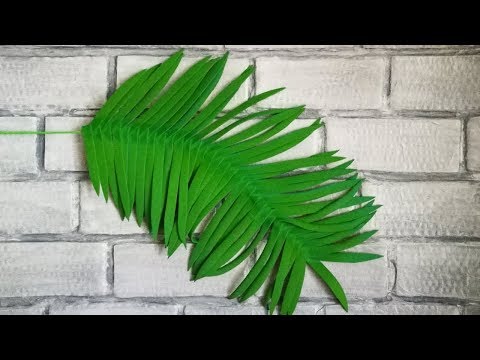 Видео: Листья из фоамирана для большой шляпной коробки