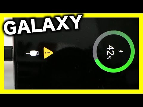 Видео: Появляется ли желтый треугольник при зарядке мобильного телефона Samsung?