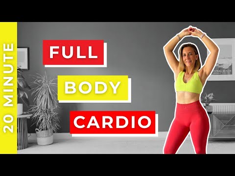 Видео: 20-минутная кардио-тренировка высокой интенсивности | Сжигание жира по всему телу, без оборудования