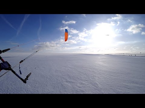 Видео: Настоящий сноукайтинг