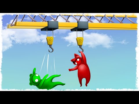 Видео: КТО УПАДЕТ, ТОТ ПРОИГРАЕТ!!! УГАР В GANG BEASTS!!!