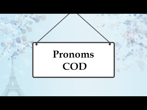 Видео: Местоимения прямого дополнения во французском языке; Pronoms compléments d'objet direct