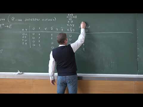 Видео: Кочергин В. В. - Теория дискретных функций - 1. Булевы функции
