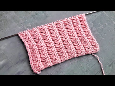 Видео: Красивейшая волнистая резинка спицами для вязания шапок, носков, жилеток