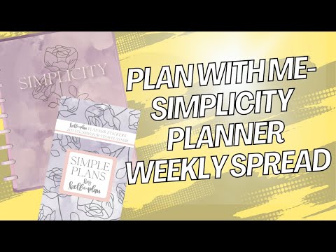 Видео: Планируйте вместе со мной в НОВОМ планировщике Simplicity