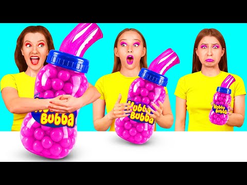 Видео: Большая, Средняя или Маленькая Тарелка Челлендж | Потрясающие Кулинарные Рецепты HAHANOM Challenge