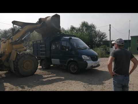 Видео: Полноприводная газель-самосвал, везем груз 3 и 4 тонны...