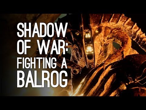 Видео: Игровой процесс Shadow of War: БОЙ С БАЛРОГОМ — Давайте поиграем в Shadow of War и сразимся с Бал...